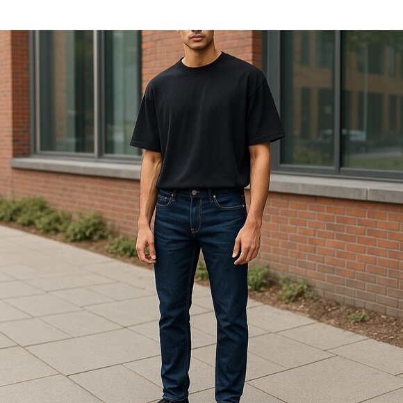 Lucky Brand Mens Dark Wash Straight Leg Jeans Size 30/32 - Picture 1 of 7